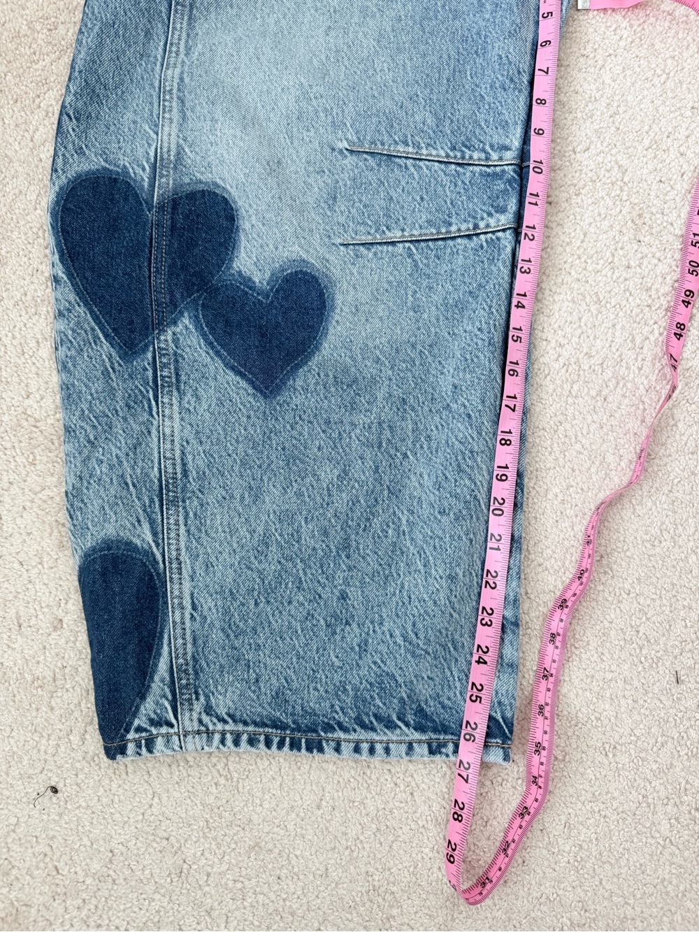 Free People Good Luck Shadow Patch Jeans in Change of Heart Wash - Picture 10 of 15